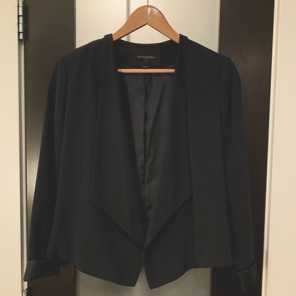 Banana Republic | Navy Crepe Style Blazer - Picture 1 of 5